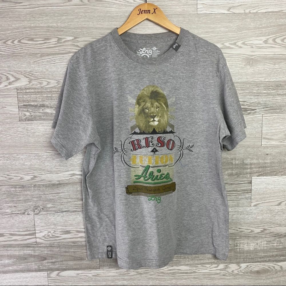 LNG Gray Aries Short Sleeve Tee Shirt